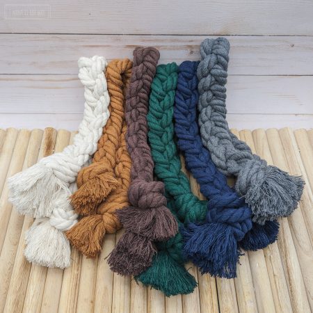 Natural Cotton Rope - Medium - Solid Color