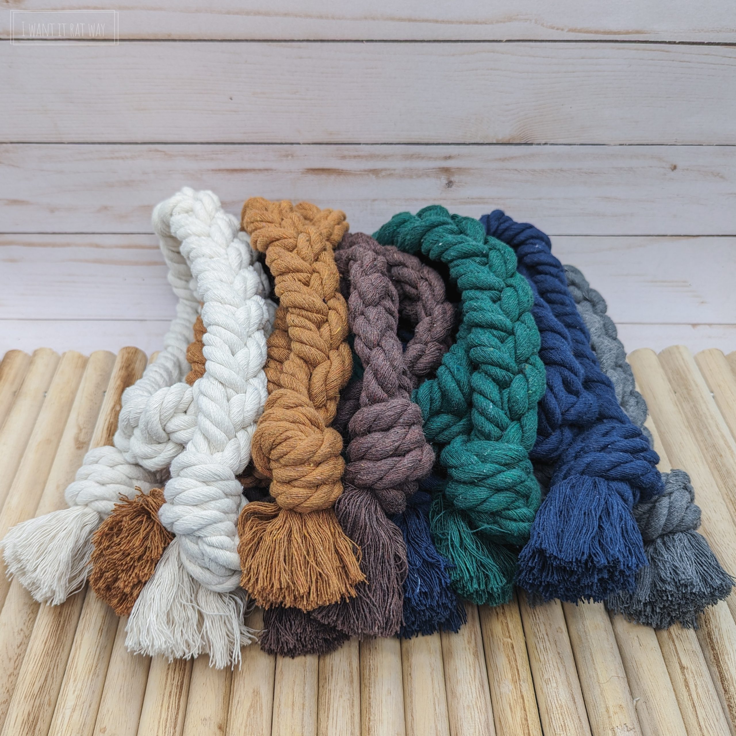 Natural Color Rope Type Natural Cotton Rope – Large – Solid Color – I Want It Rat Way