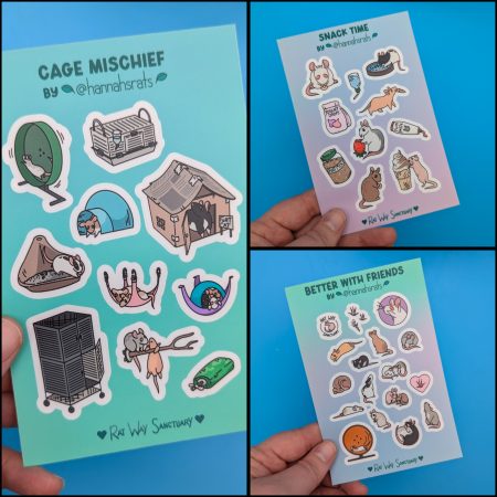 Rat Life Sticker Sheets by hannahsrats