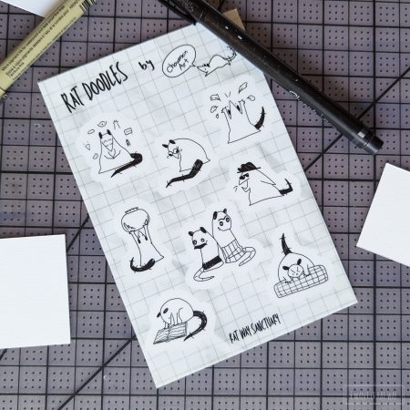 Rat Doodles Sticker Sheet by Chowmein Art